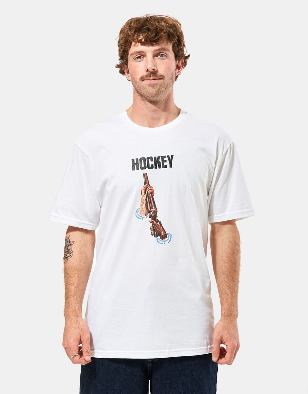 Camiseta Hockey Shotgun - Blanco