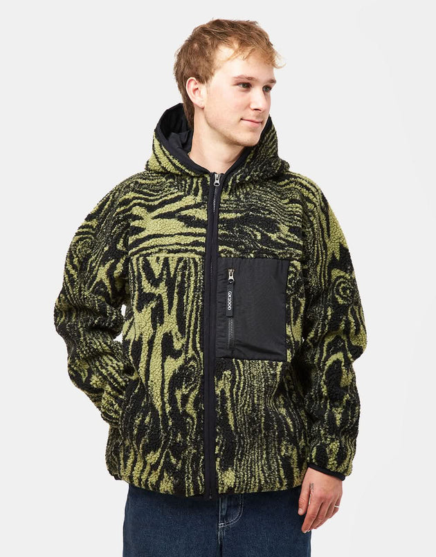 GX1000 Hooded Sherpa Jacket - Green