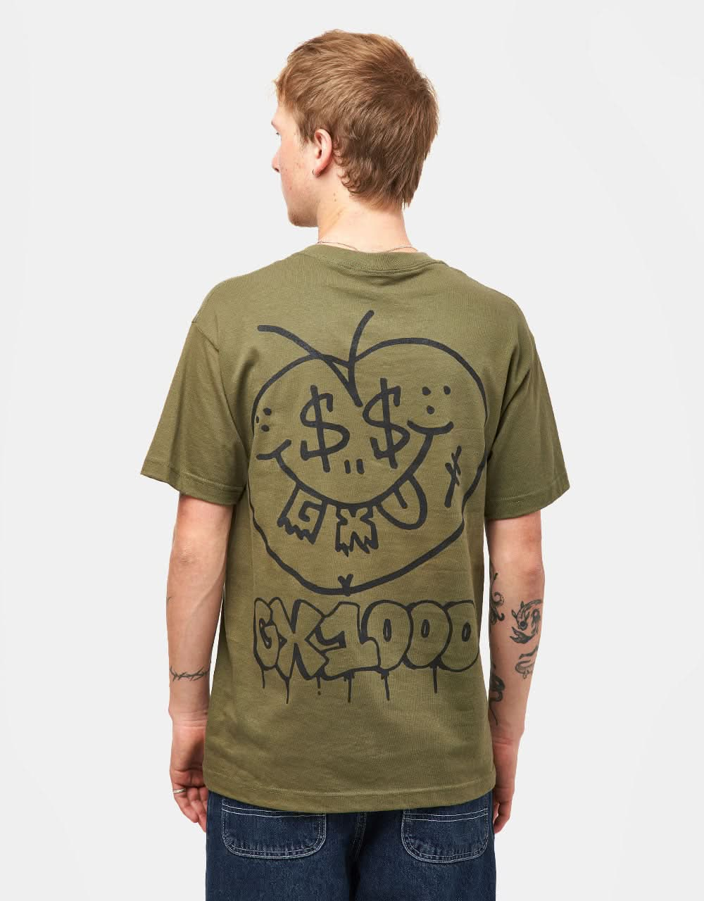 GX1000 Face Plant T-Shirt - Military Green