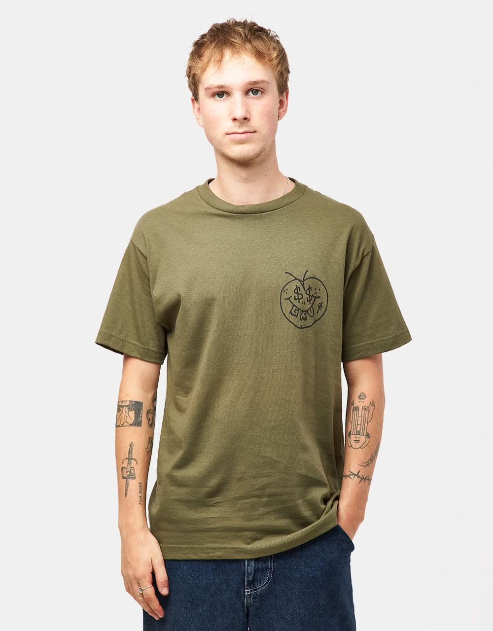 GX1000 Face Plant T-Shirt - Military Green