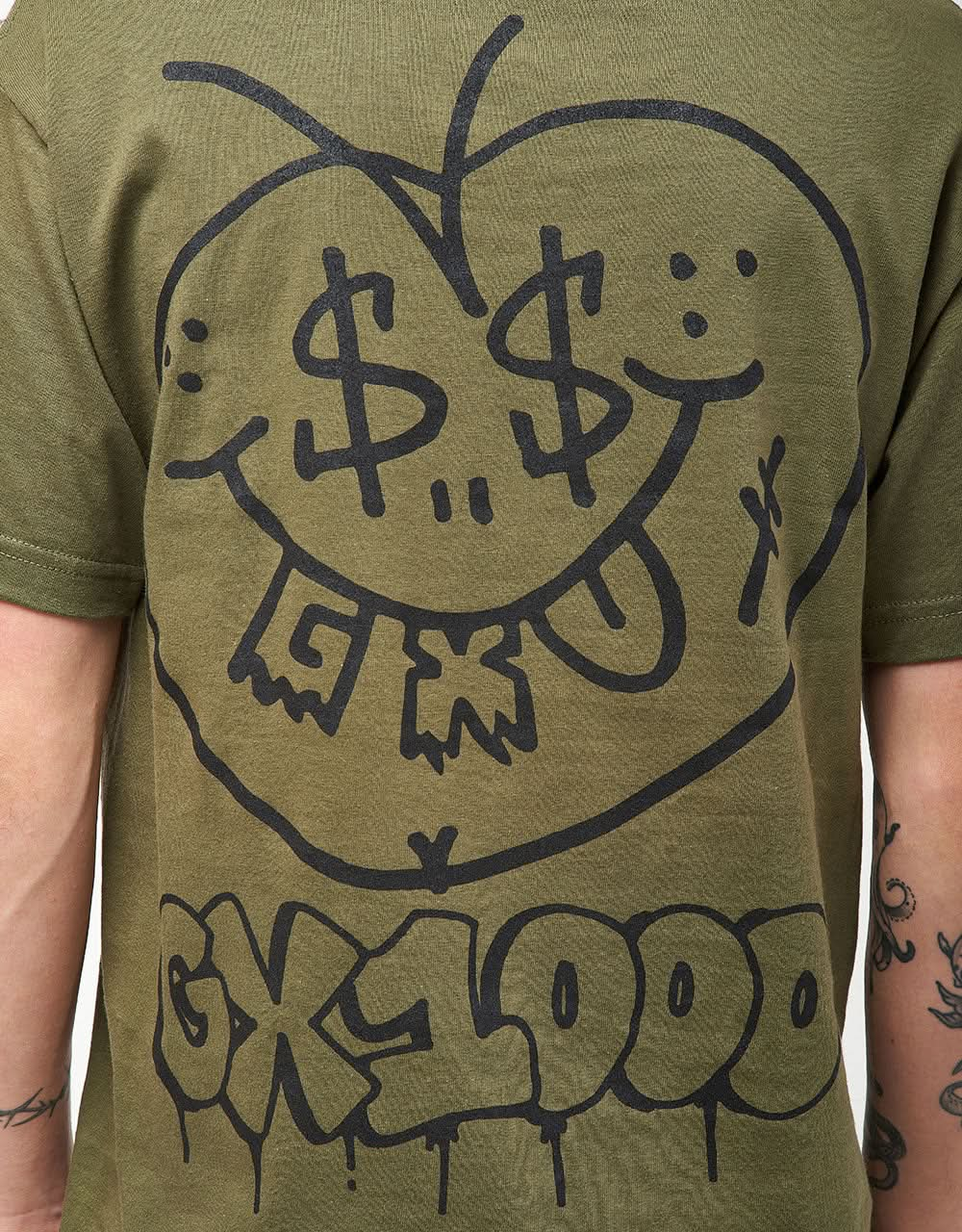 GX1000 Face Plant T-Shirt - Military Green