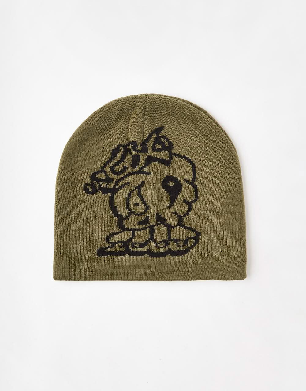 GX1000 Mind Over Matter Skully Beanie - Olive