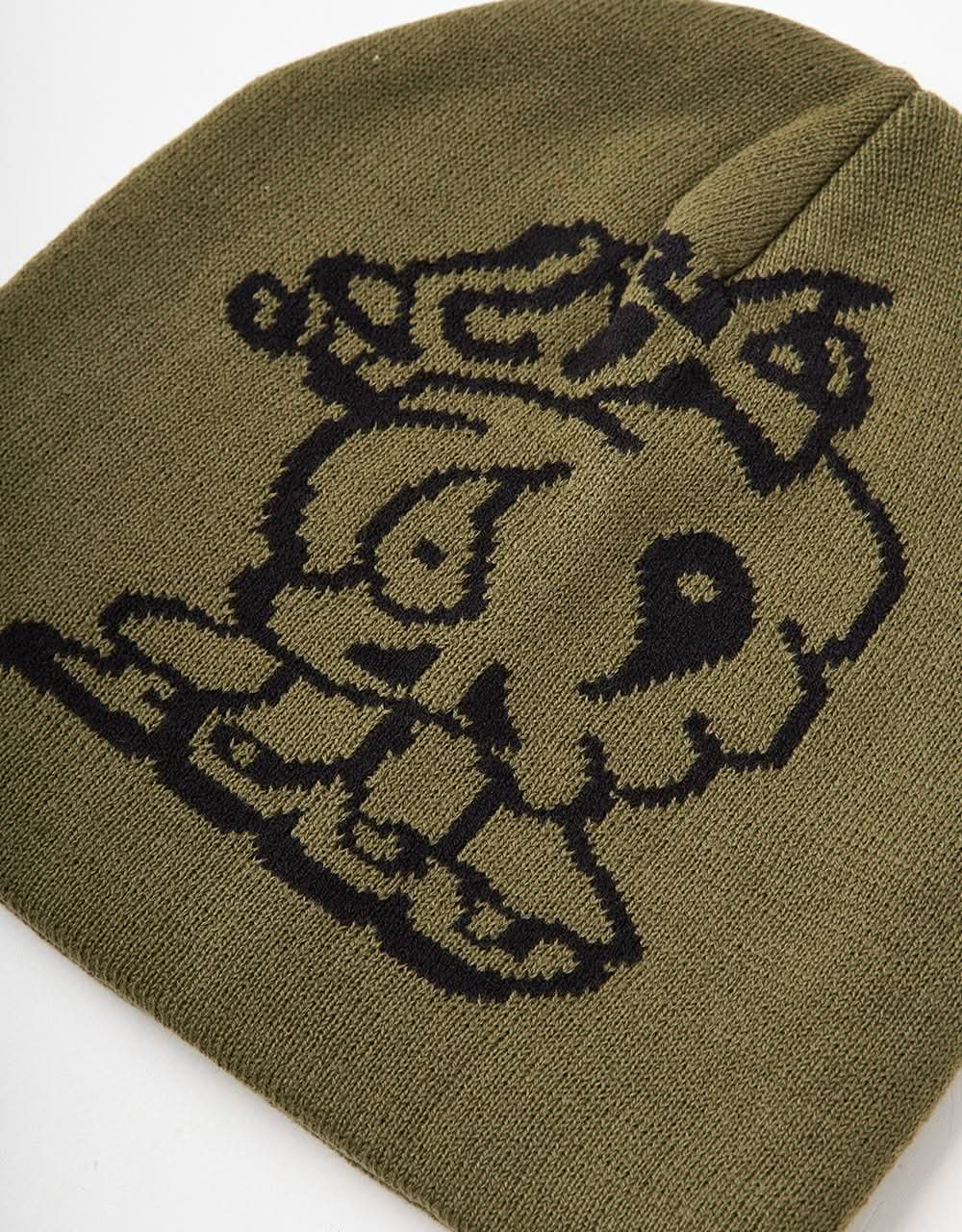 GX1000 Mind Over Matter Skully Beanie - Olive