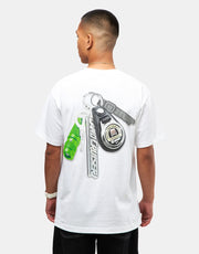 T-shirt porte-clés HUF x Toyota Land Cruiser Shine - Blanc