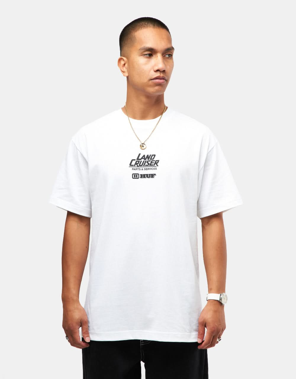 HUF x Toyota Land Cruiser Shine Keychain T-Shirt - White