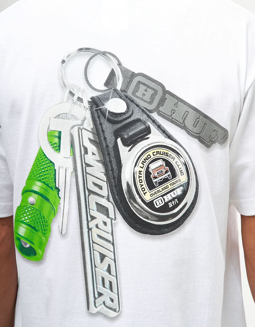 HUF x Toyota Land Cruiser Shine Keychain T-Shirt - White