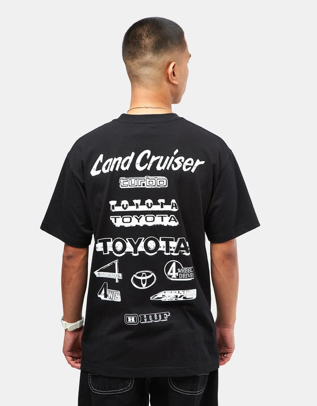 T-shirt HUF x Toyota Land Cruiser Rosetta - Noir