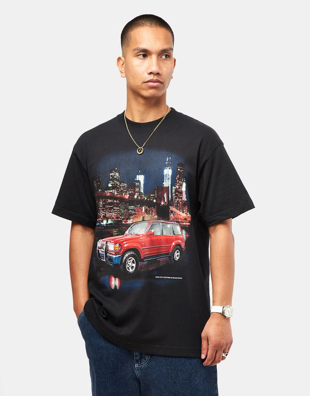 Camiseta HUF x Toyota Land Cruiser Big Poppa J8 - Negro