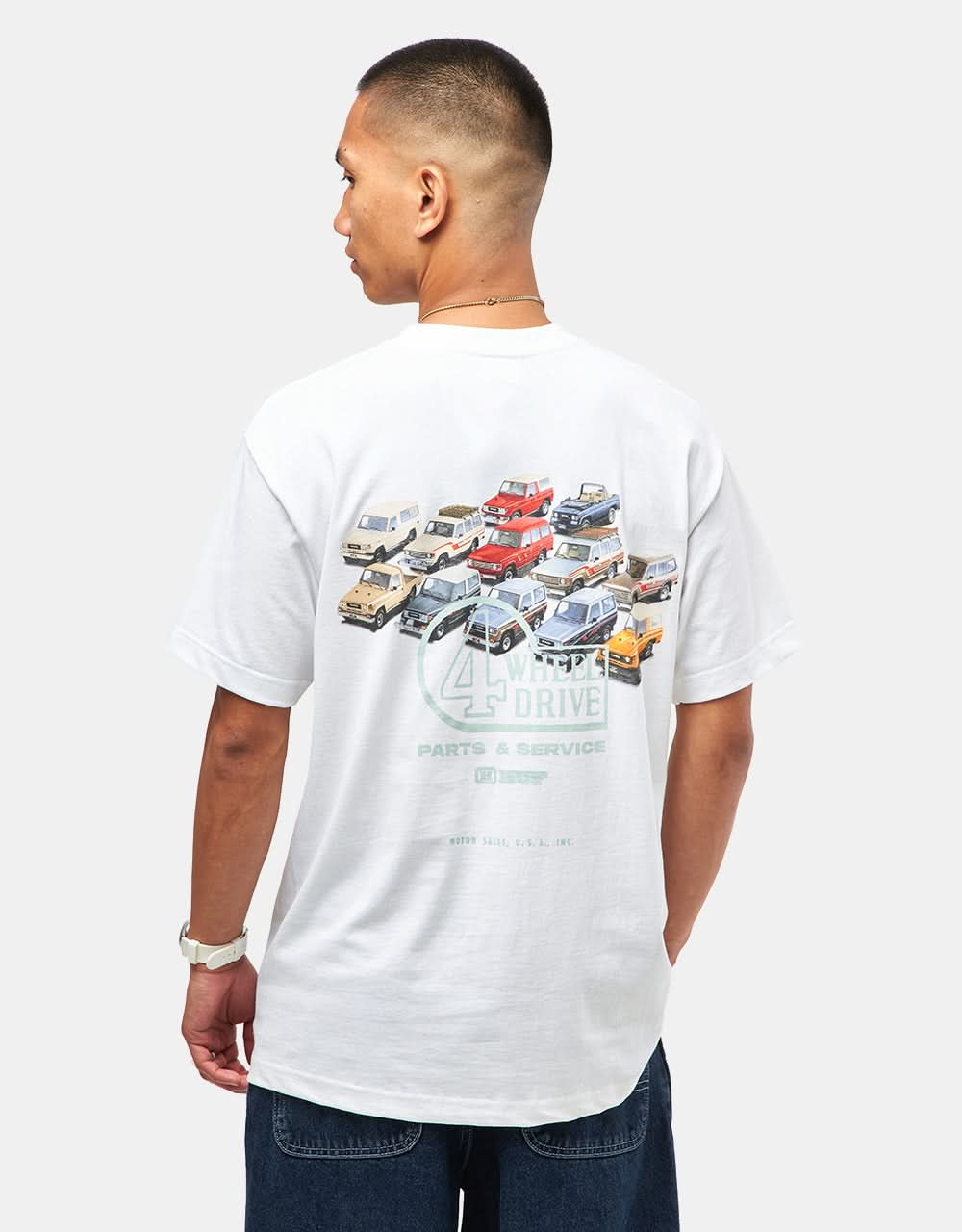 T-shirt HUF x Toyota Land Cruiser Timeline - Blanc