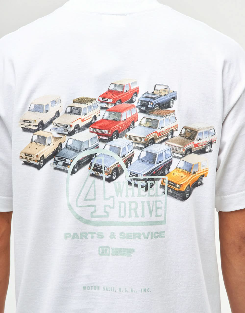 Camiseta HUF x Toyota Land Cruiser Timeline - Blanco