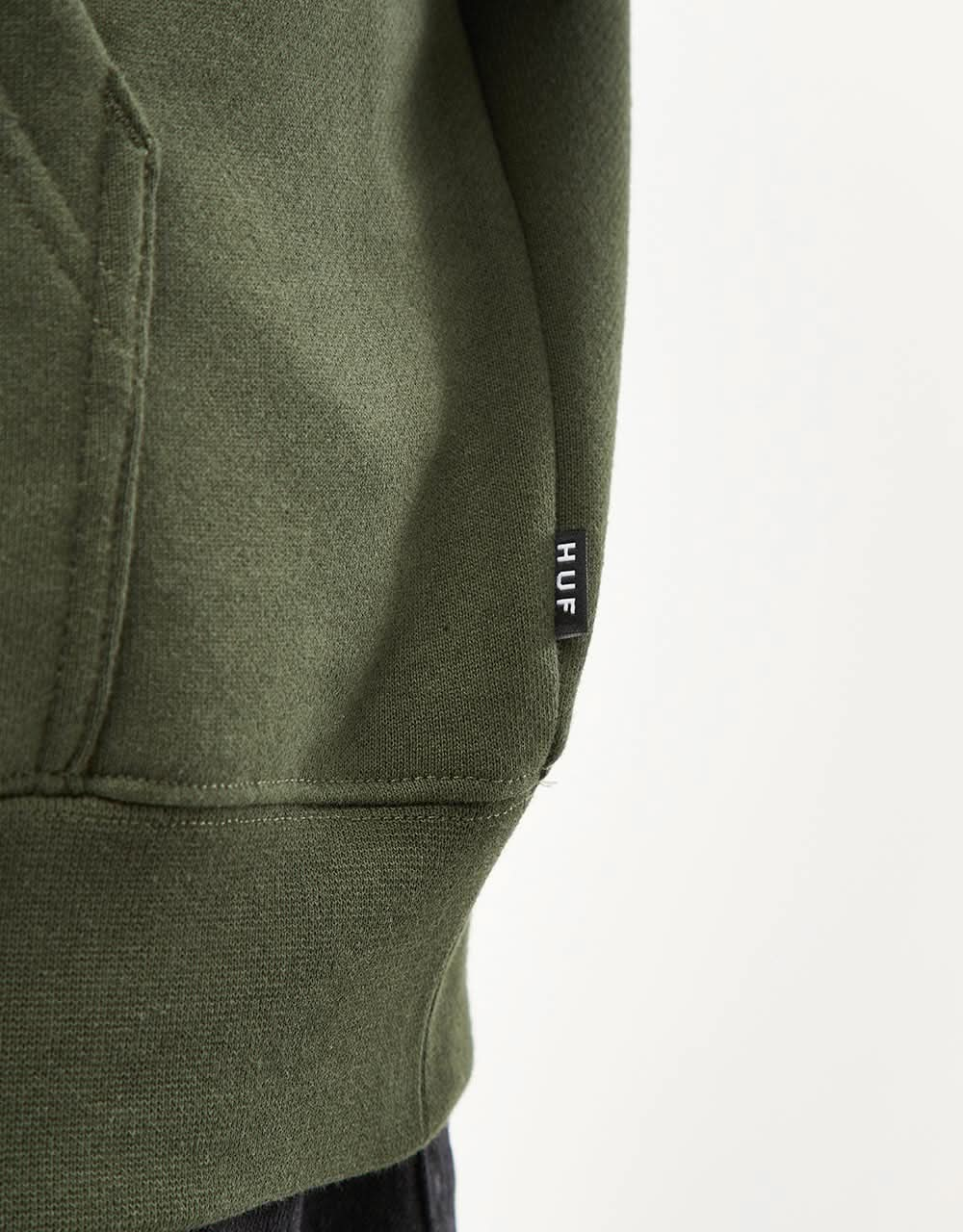 HUF Sweat à capuche triple triangle - Vert chasseur