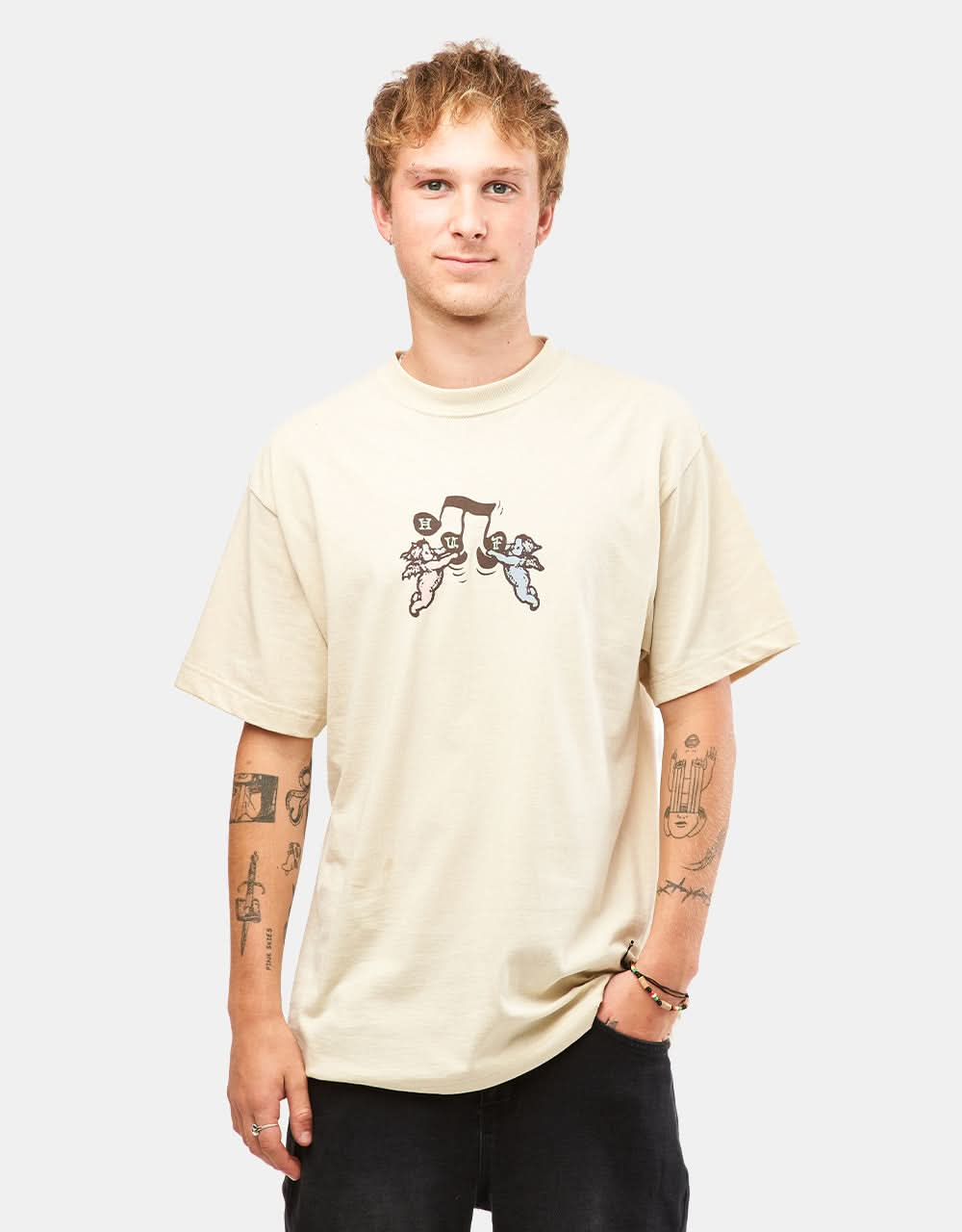 Camiseta HUF Song - Piedra