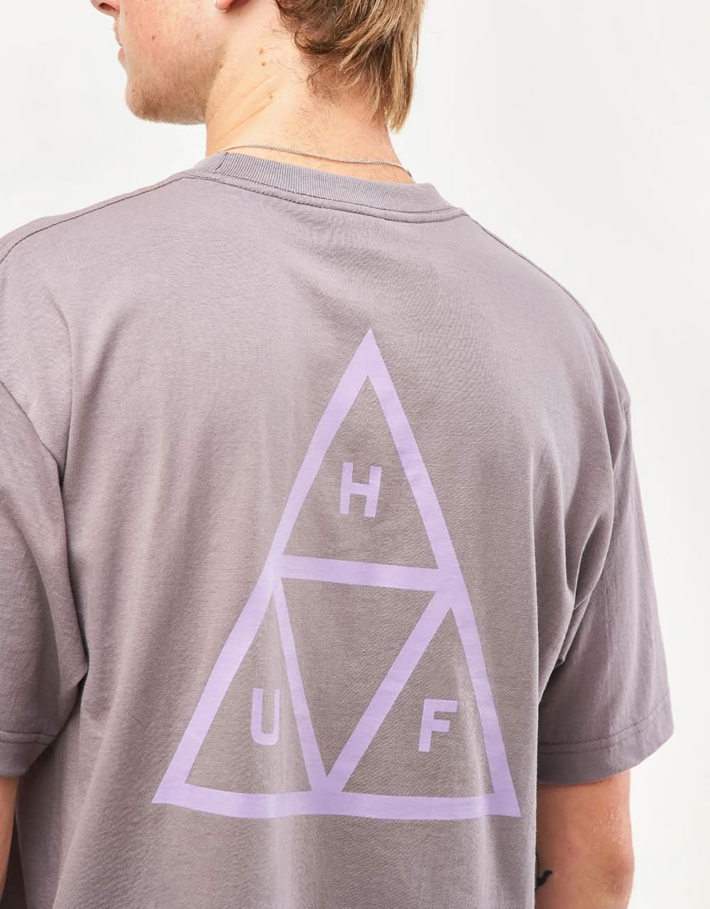 T-shirt triplo triangolo HUF - Prugna chiaro