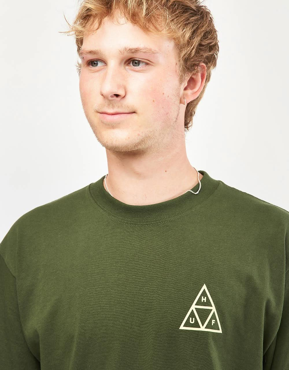 HUF Set Triple Triangle T-Shirt - Hunter Green