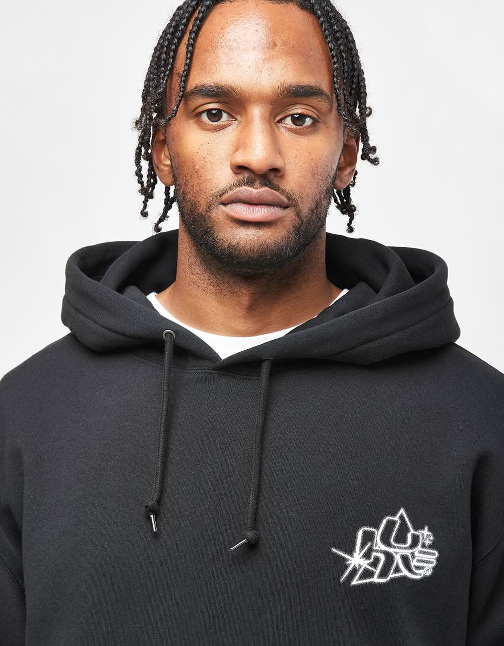 HUF Glow Pullover Hoodie - Black