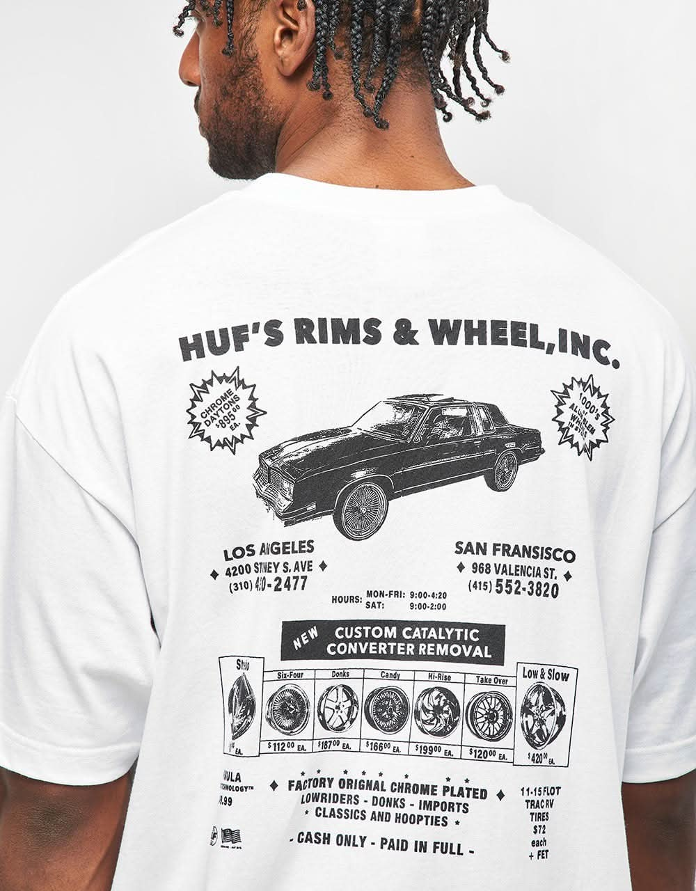 HUF Rim & Wheel Inc T-Shirt - White