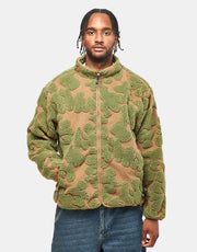 HUF Abstract High Pile Jacuard Fleece - Mud