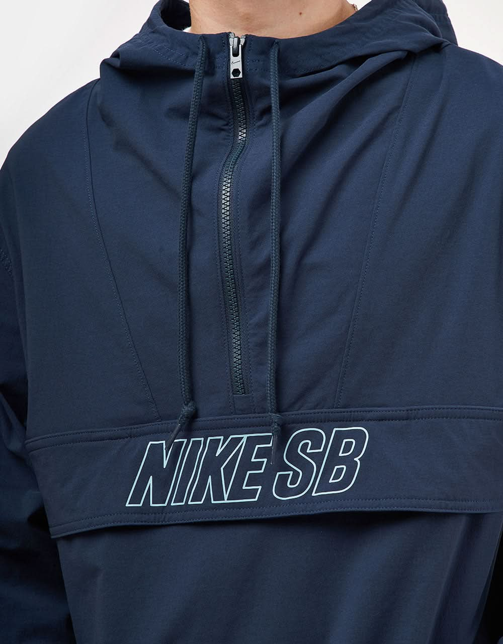 Nike SB Essential Anorak Jacket - Armory Navy/Denim Turquoise