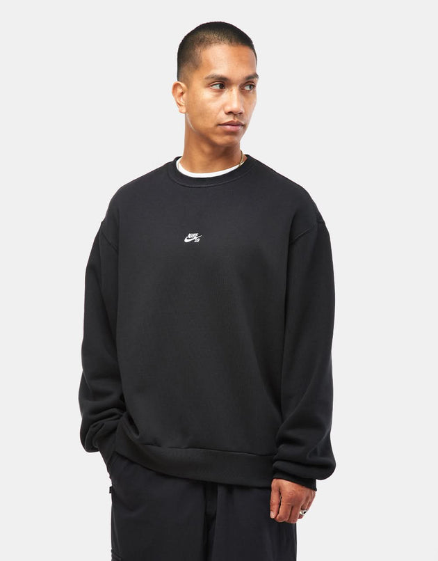 Nike SB Essential Logo Crew - Noir/Blanc