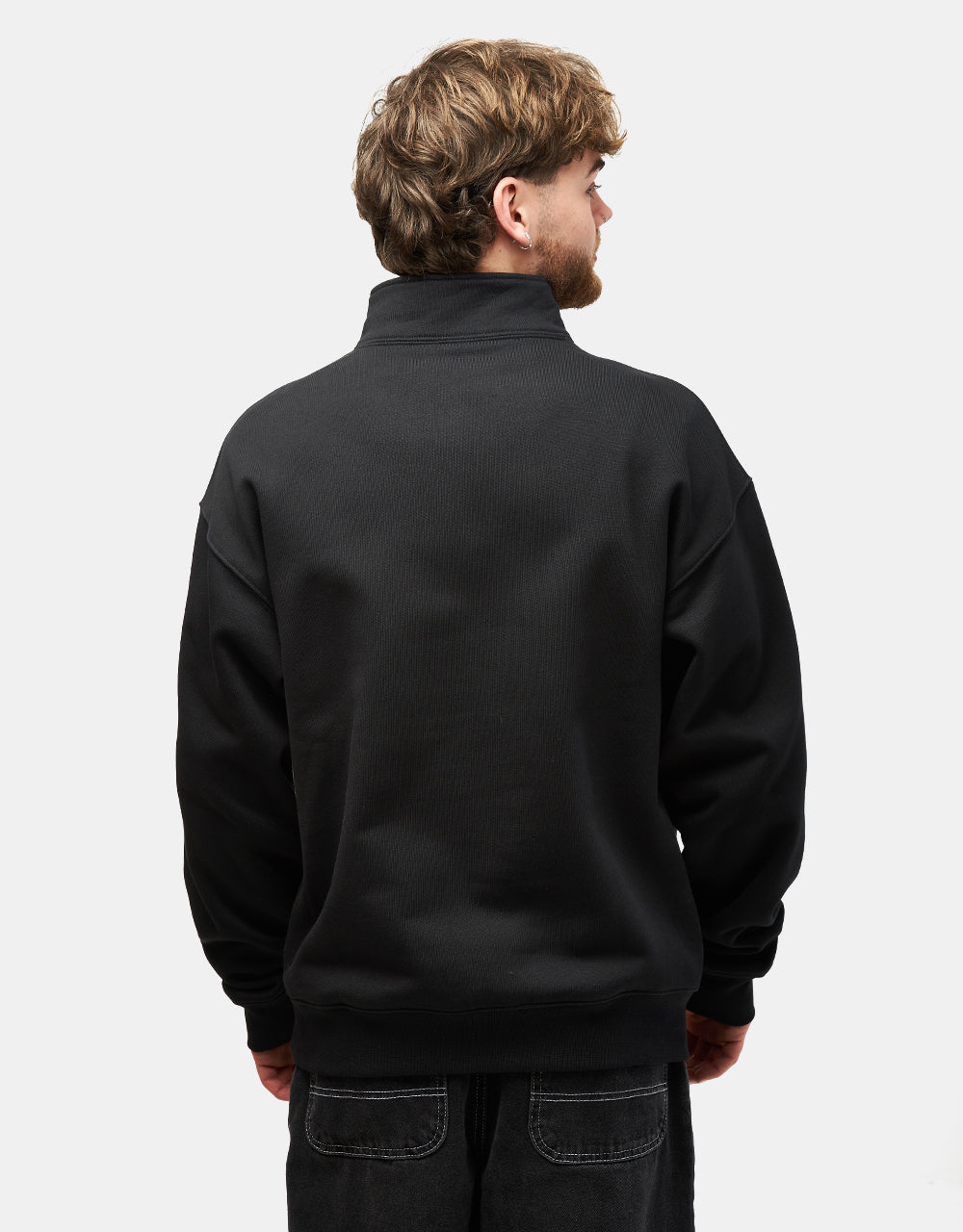 Nike Solo Swoosh 1/4 Zip Fleece - Black/White