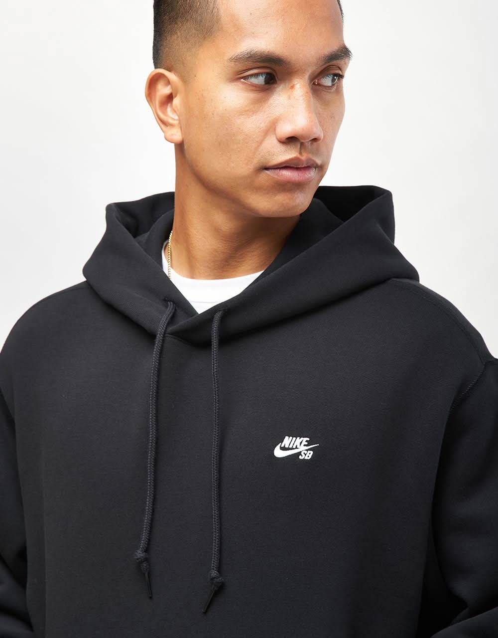 Sudadera con capucha Nike SB Essential Logo - Negro/Blanco