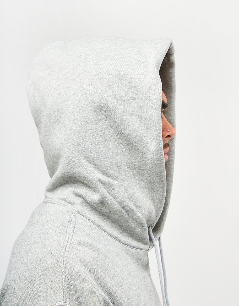 Nike SB Essential Logo Pullover Hoodie - Dark Grey Heather/White