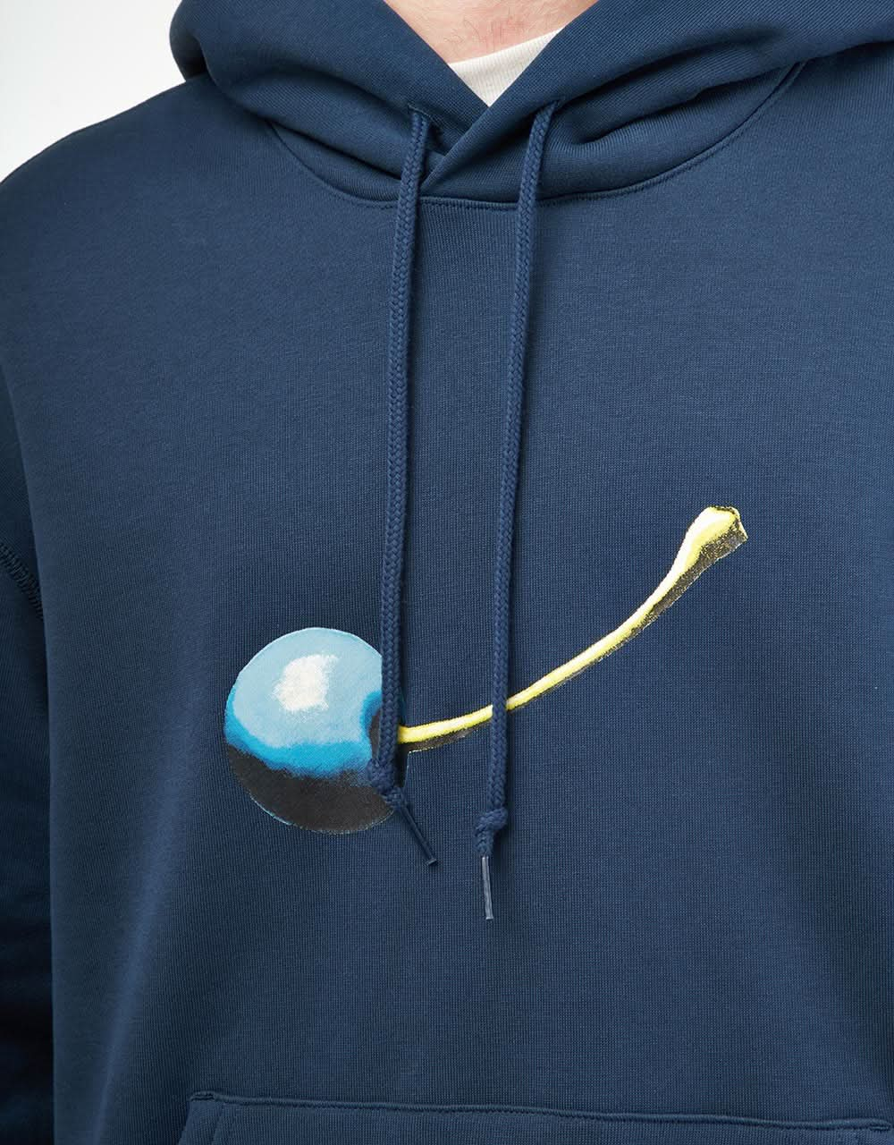 Felpa con cappuccio Nike SB Cherry Pullover - Blu Navy/Bianco Armeria