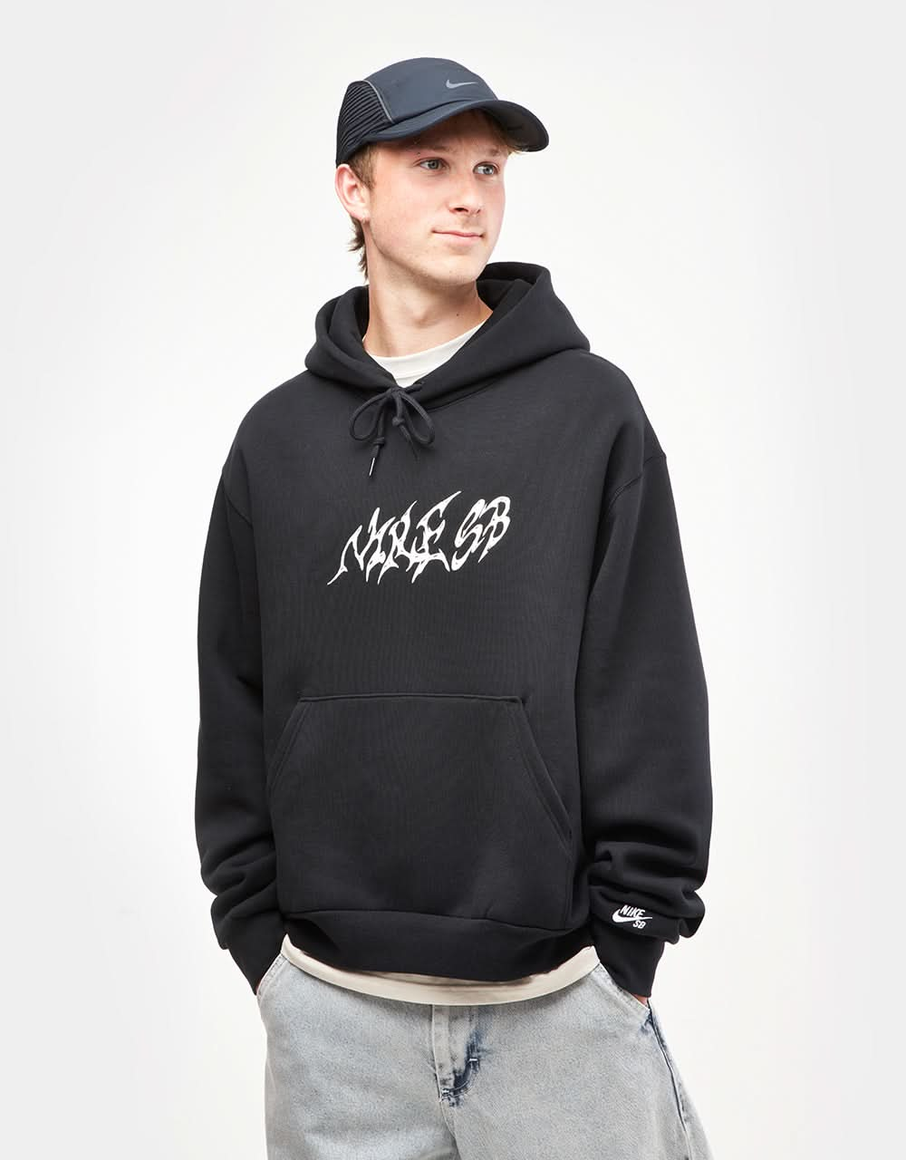 Sudadera con capucha Nike SB Stallion - Negro/Blanco