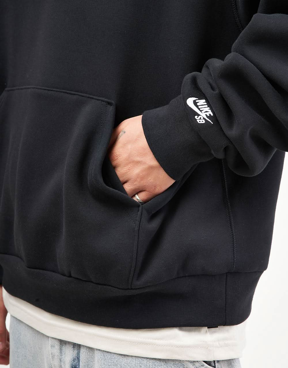 Sudadera con capucha Nike SB Stallion - Negro/Blanco