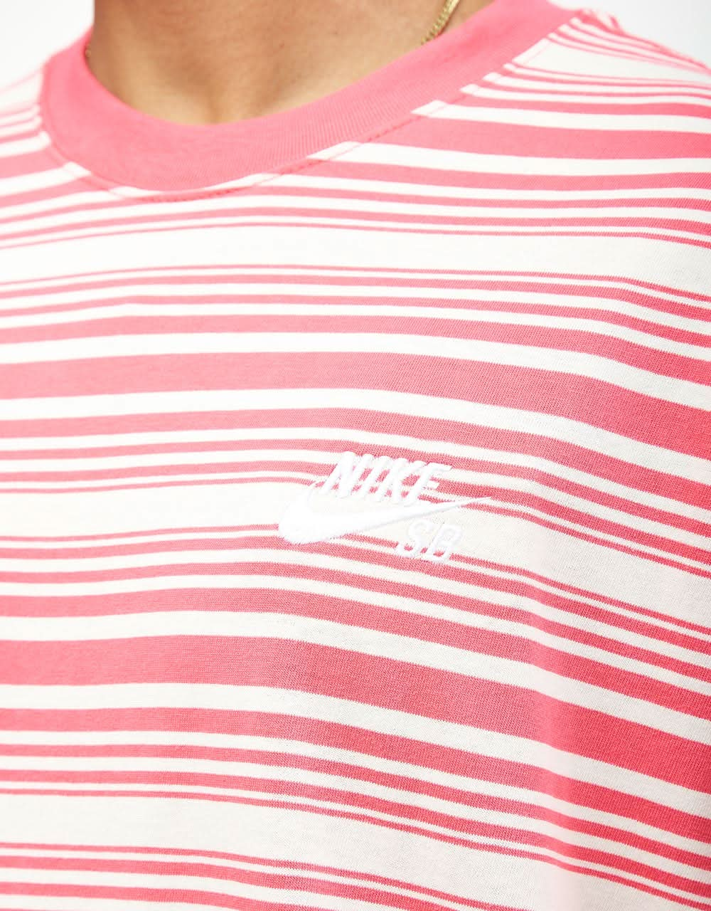 Nike SB M90 Striped T-Shirt - Guava Ice