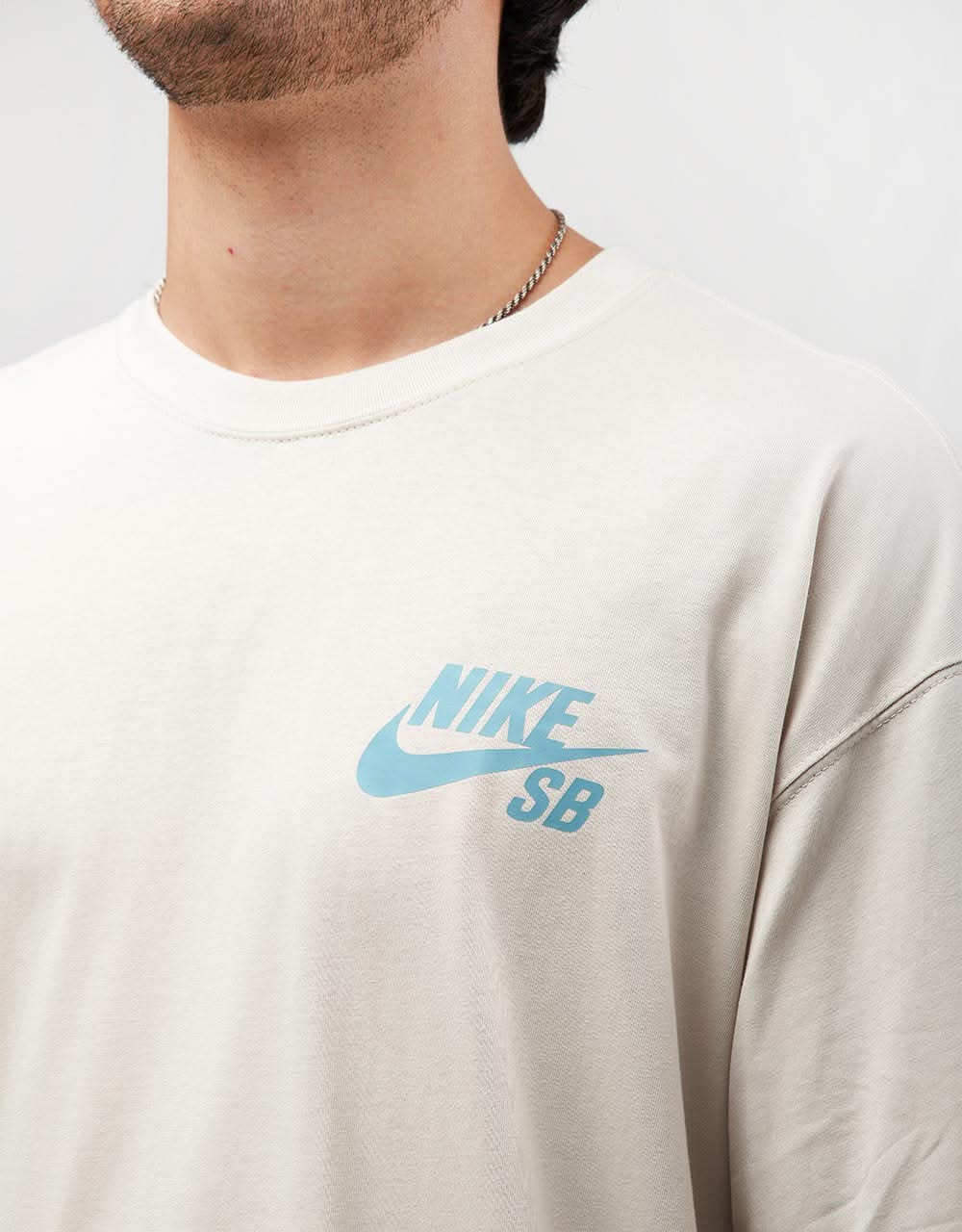 Nike SB Logo T-Shirt - Light Orewood Brown/White