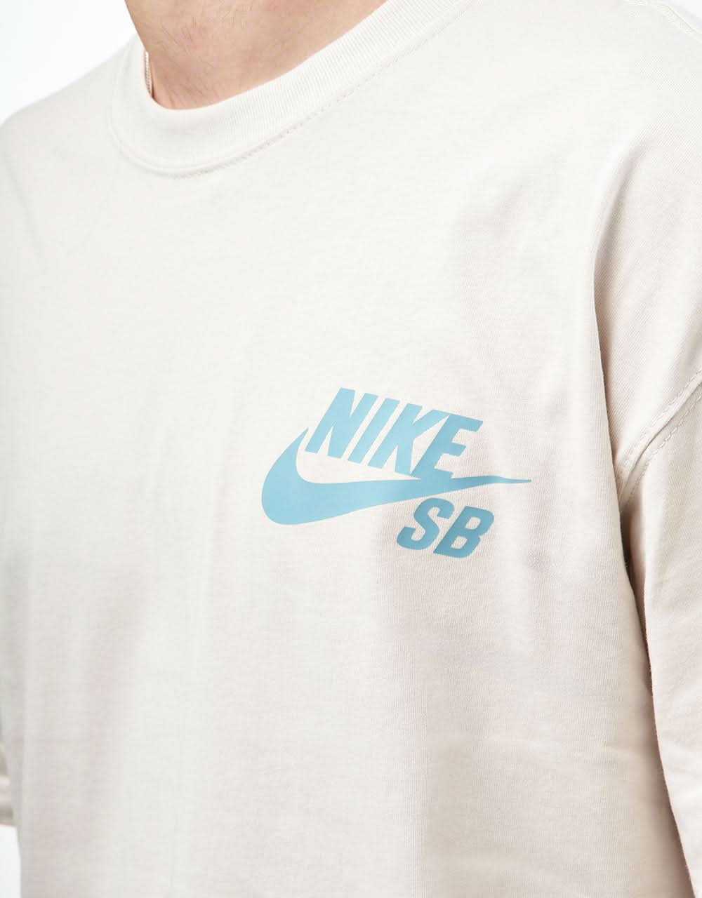 T-shirt Nike SB Logo - Marrone Orewood chiaro/Bianco