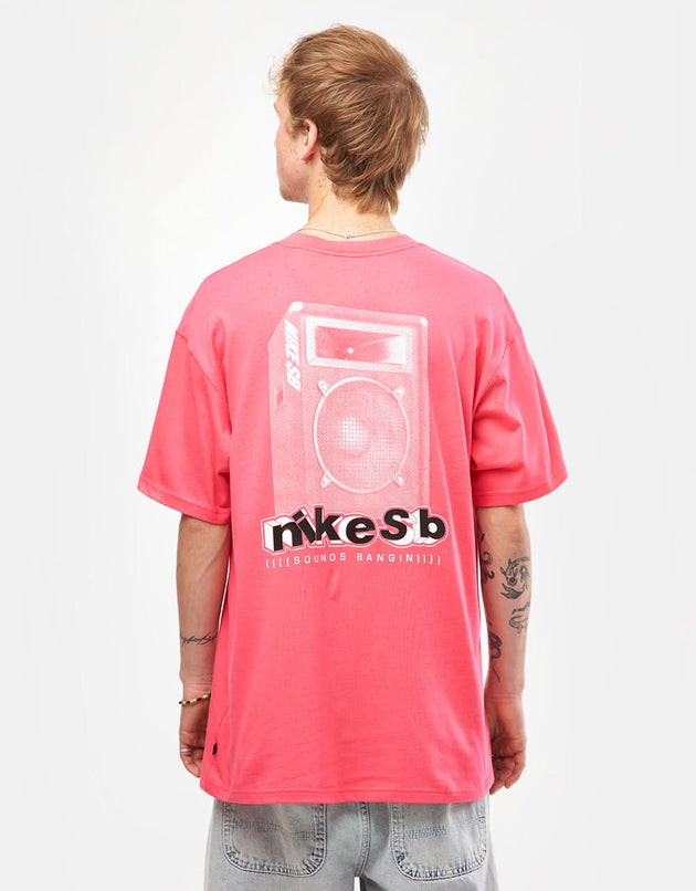 Camiseta Nike SB M90 Sounds Bangin - Rosa Aster