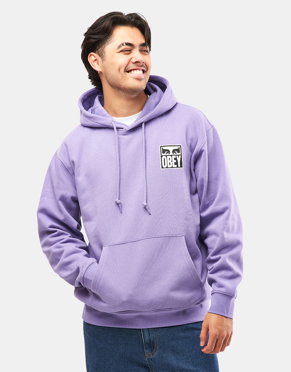 Obey Eyes Icon Hood Pullover Hoodie - Paisley Purple