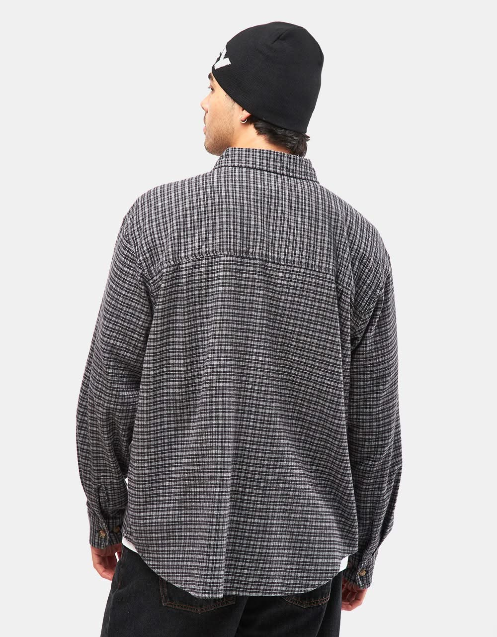 Obey Bigwig Knox L/S Flannel Shirt - Black Multi