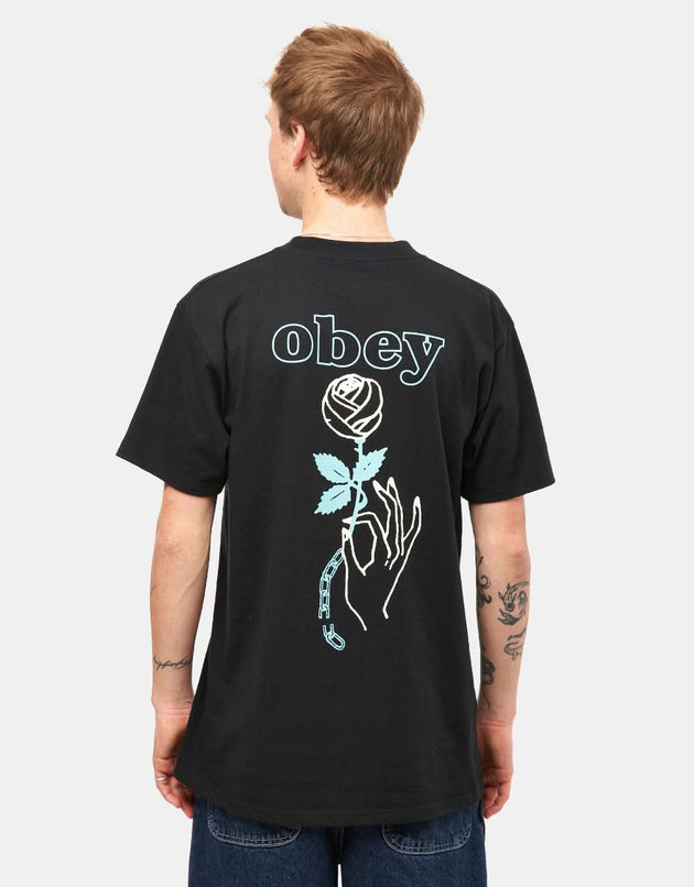 T-shirt Obey Spring Forth - nera