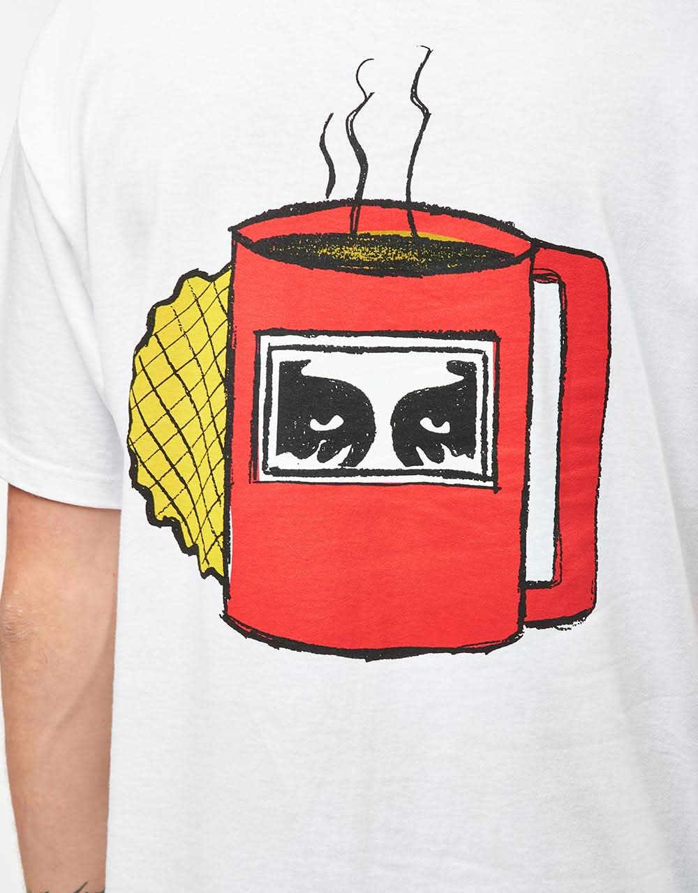 Obey Coffee Cup T-Shirt - White