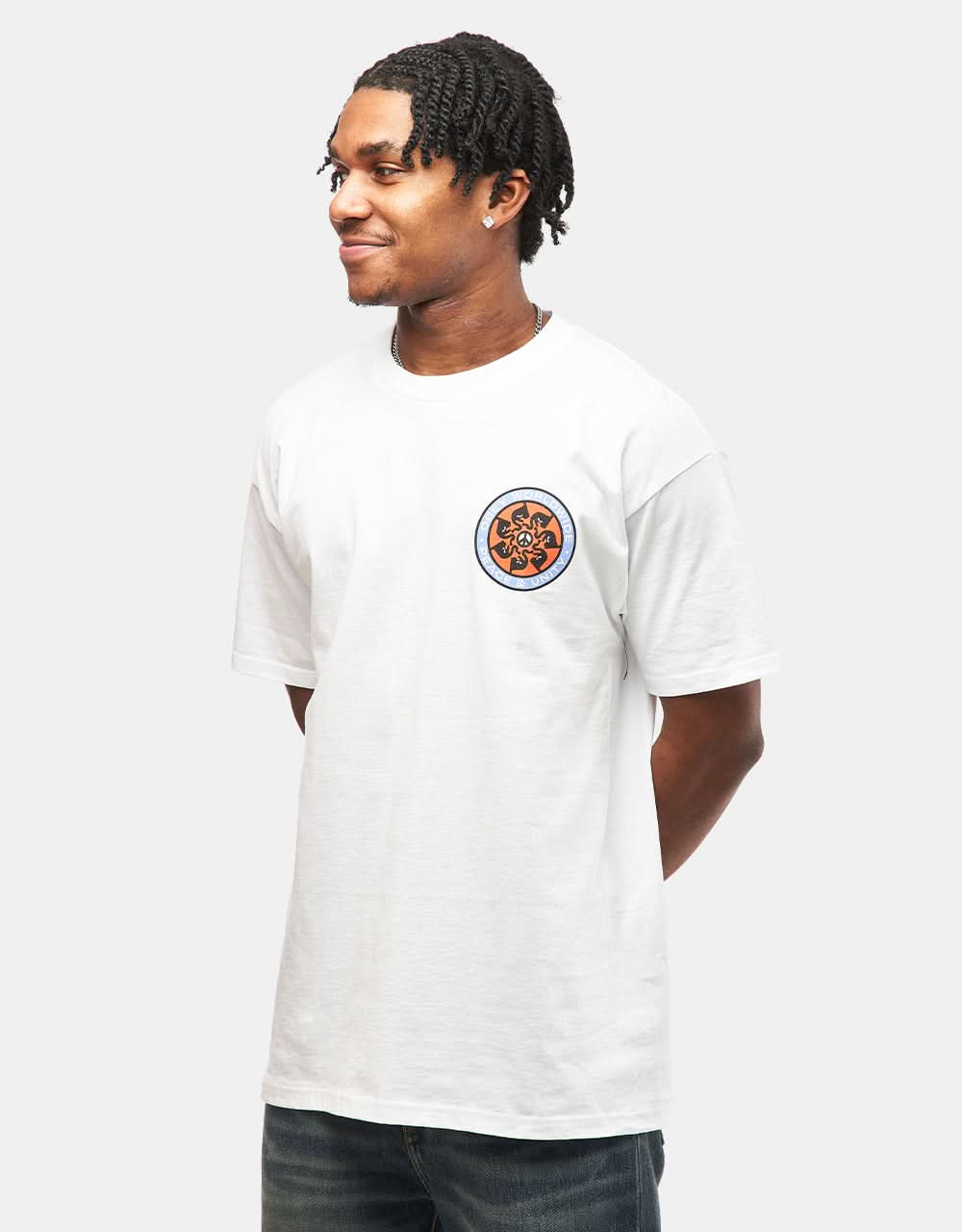 Obey Peace Wheel T-Shirt - White