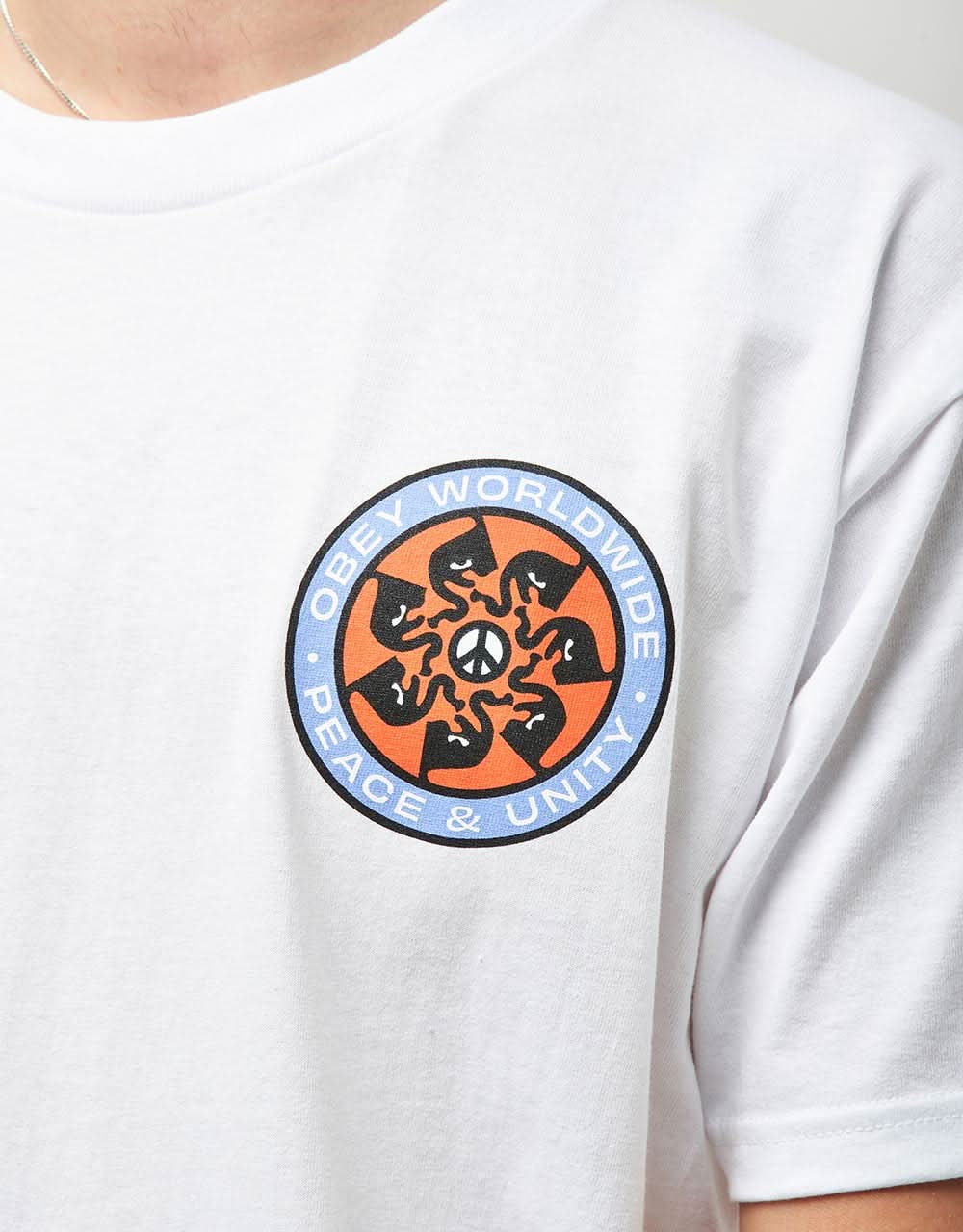 Obey Peace Wheel T-Shirt - White