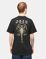 T-Shirt Obey Scorpion - Noir