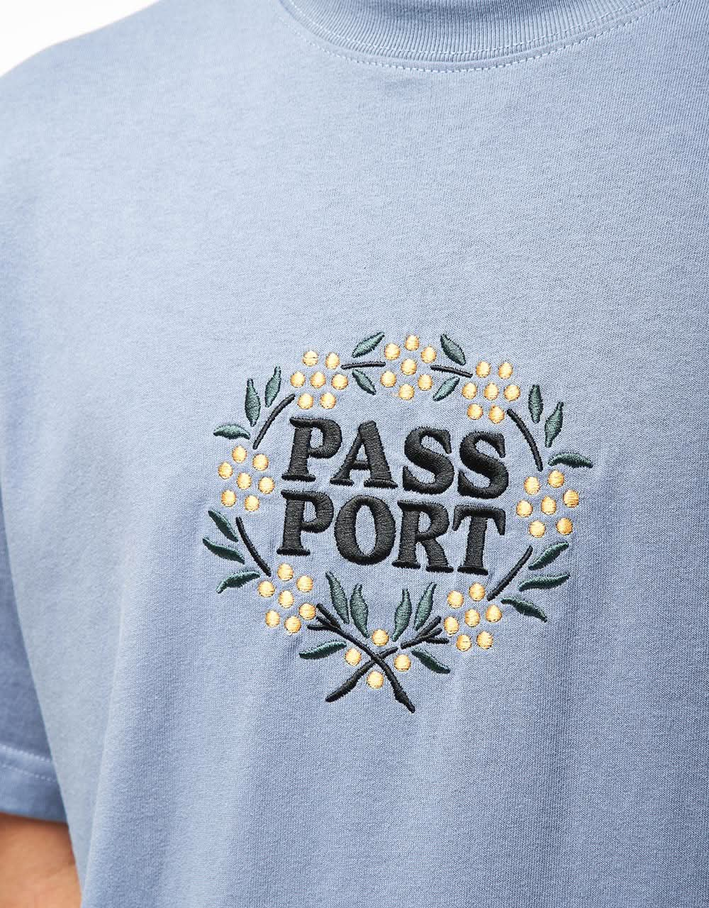 Pass Port Wattle T-Shirt - Stonewash Blue