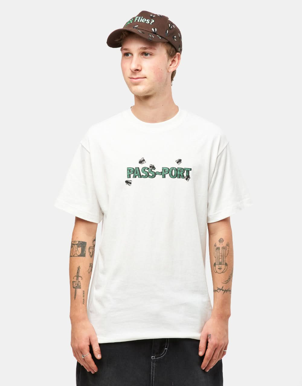 Pass Port Wot Flies T-Shirt - White