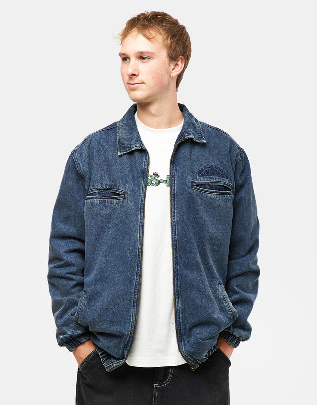 Pass Port Vineyard Birds Denim Delivery Jacket - Washed Indigo