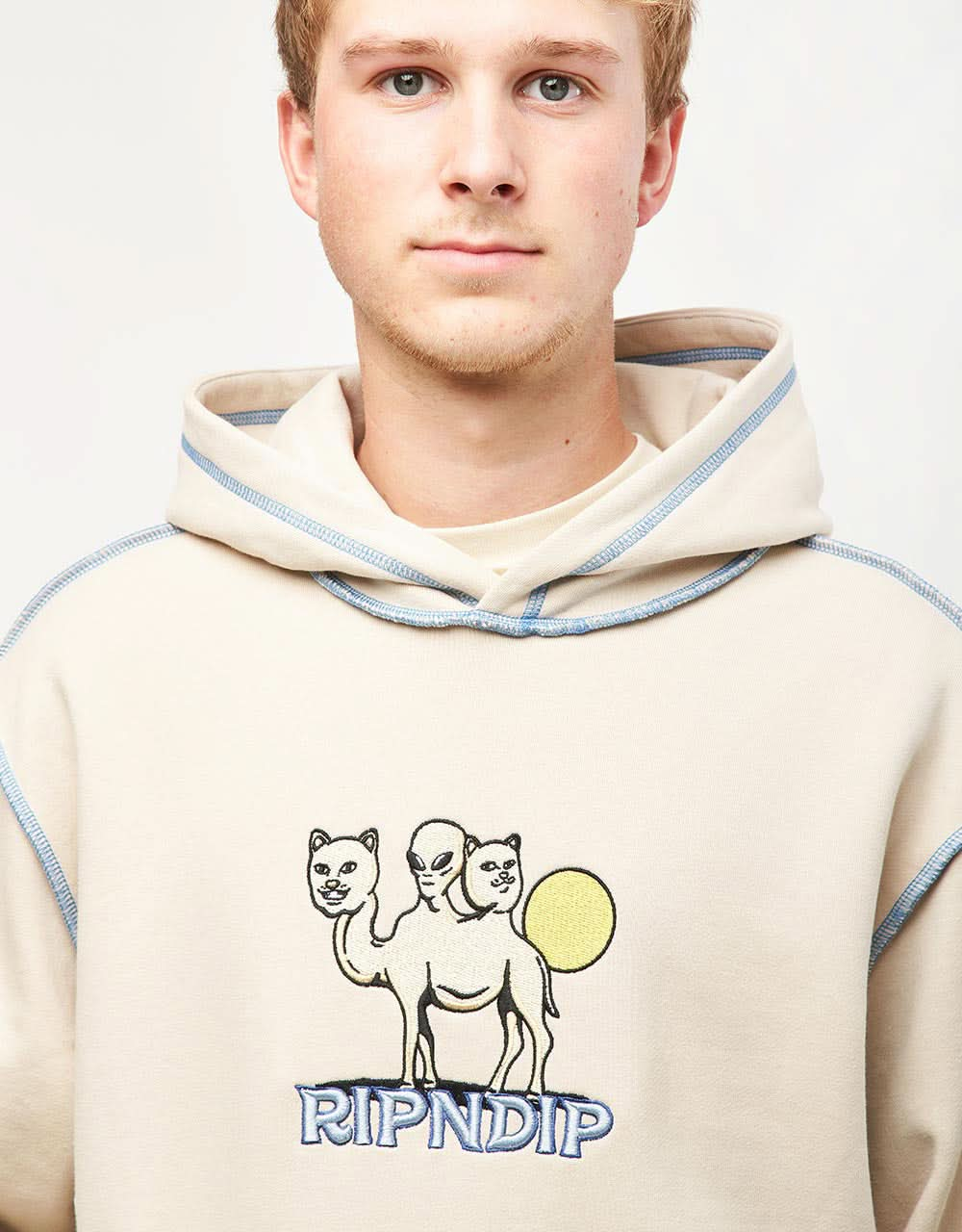 RIPNDIP Barnum Pullover Hoodie - Bone White