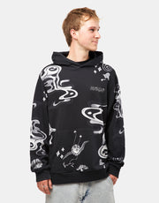 Felpa con cappuccio pullover RIPNDIP Space Walk - nera