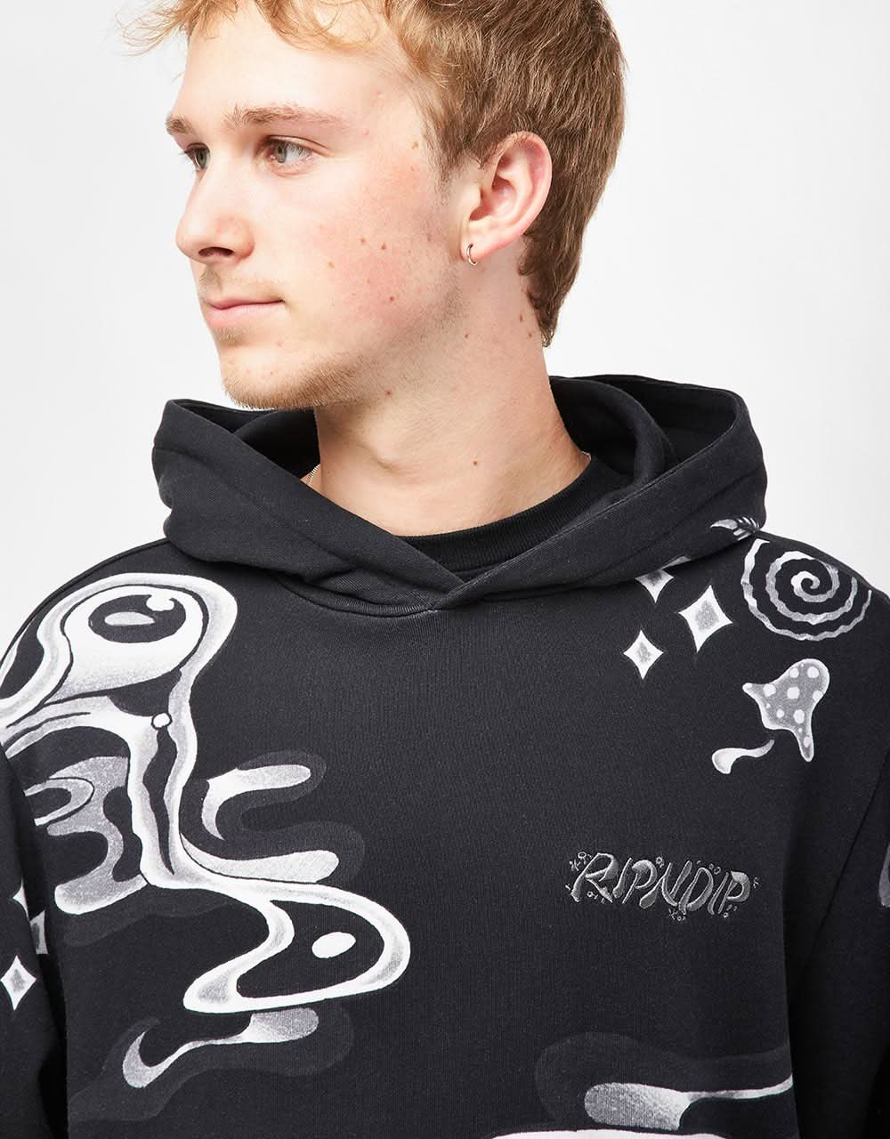 RIPNDIP Space Walk Pullover Hoodie - Black