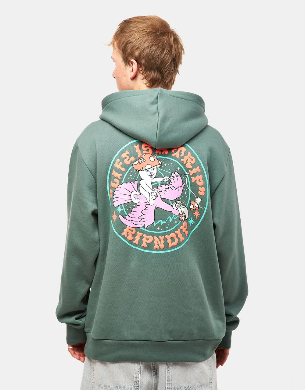 RIPNDIP Take A Trip Pullover Hoodie - Alpine Green