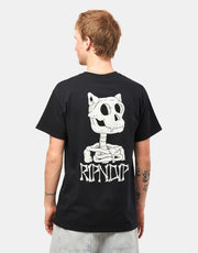 T-shirt RIPNDIP ossa - nera