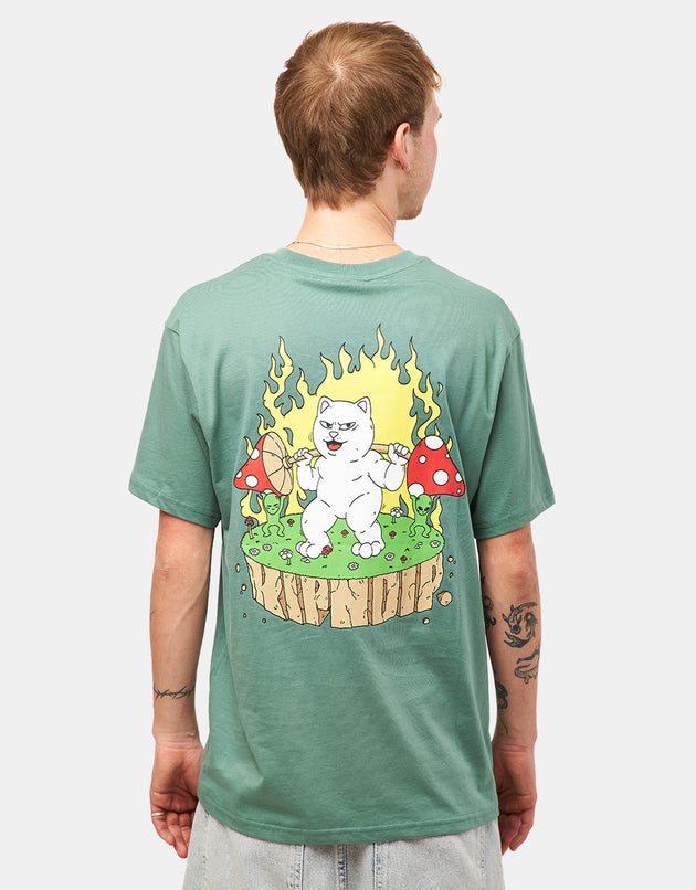 T-shirt gonflant RIPNDIP - Olive