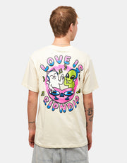 Camiseta RIPNDIP Love Is RIPNDIP - Natural